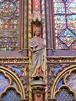 Paris, Sainte Chapelle (haute), Statue (02)